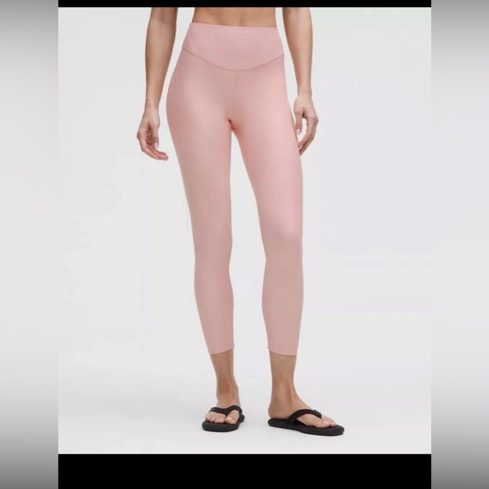 Lululemon Wunder Under SenseKnit High Rise Tight 25” Pink Size 4 NWT